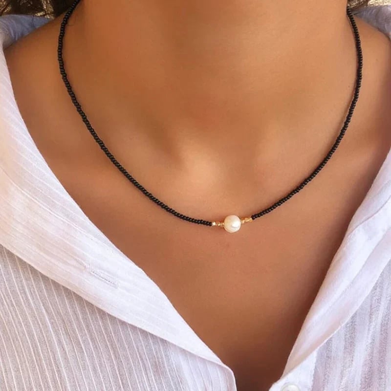 BUY 1 GET 1 FREE--Freshwater Pearl Necklace (4 Color Options)