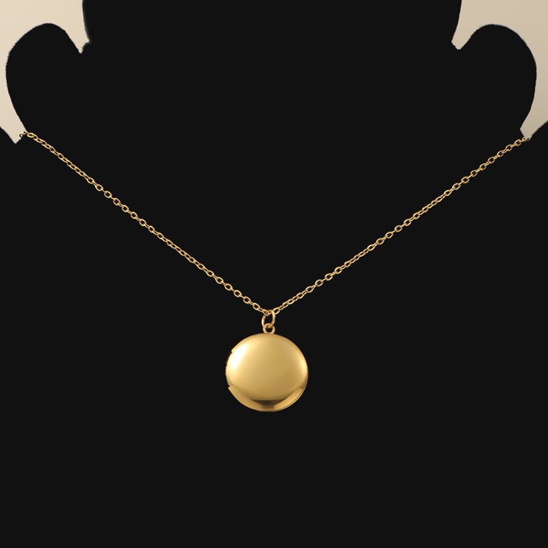 BUY 1 GET 1 FREEšLocket Necklace with Photo ā¢ Engraved Oval Necklace ā¢ Memorial Jewelry ā¢ Mother's Day Gift