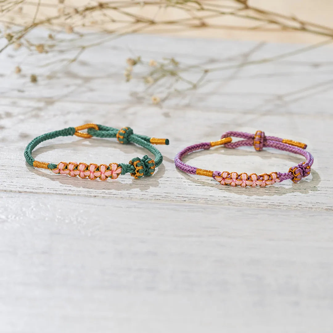 BUY 1 GET 1 FREE--🥳Grandmother & Granddaughter “A Link That Can Never Be Undone” Blossom Knot Bracelet