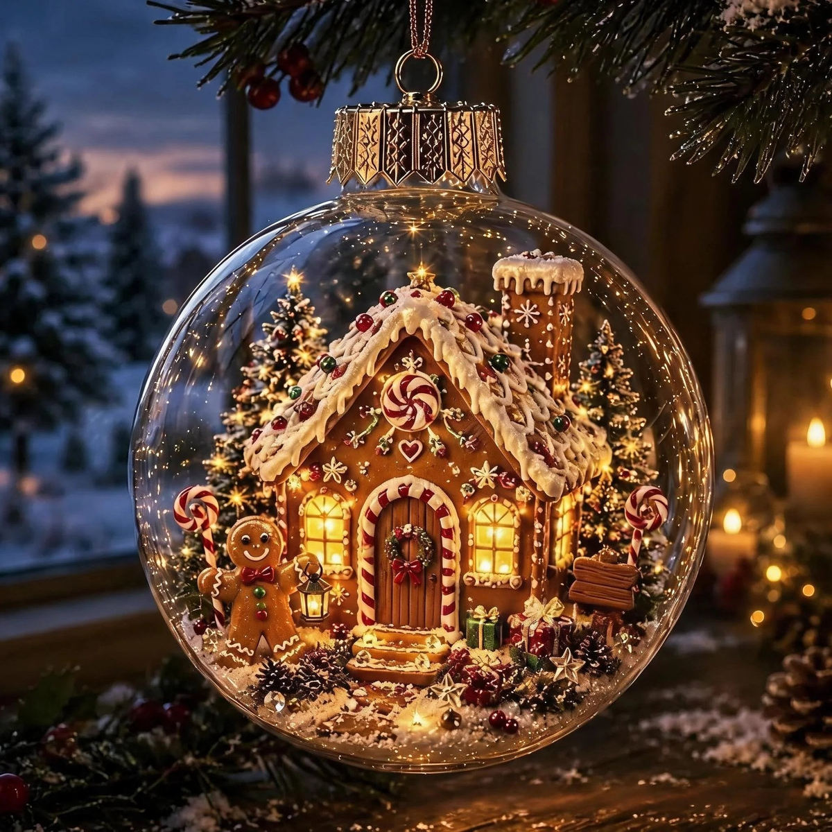🎄Last Day 49% OFF -  Glowing Christmas Story Ornament – Light-Up Mini Holiday Scene