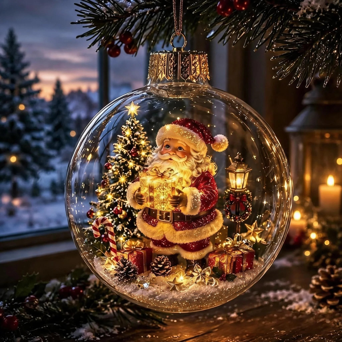 🎄Last Day 49% OFF -  Glowing Christmas Story Ornament – Light-Up Mini Holiday Scene