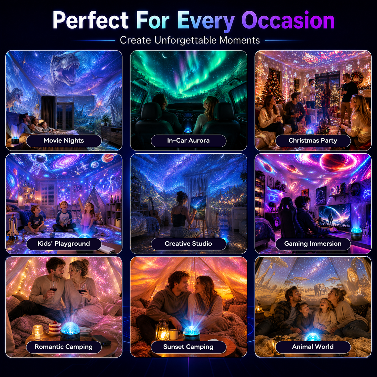 🔥Last Day 50% OFF🎁 - 360° Smart Holographic Starry Sky Projector (HD Smart Dynamic)