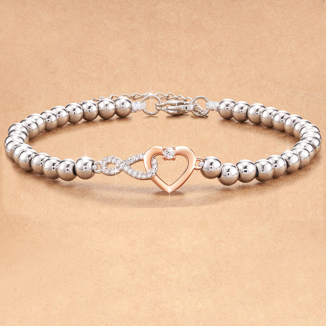 BUY 1 GET 1 FREE--For Daughter- Infinity Heart Bracelet