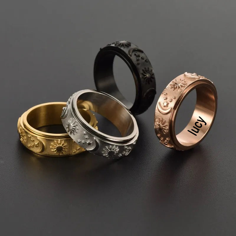 🔥Last Day Promotion 49% OFF--Sensory Rising Sun + Moon Ring (unisex)