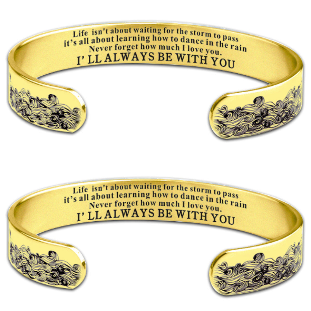 BUY 1 GET 1 FREE--To My Granddaughter, I Will Always Be With You Bracelet