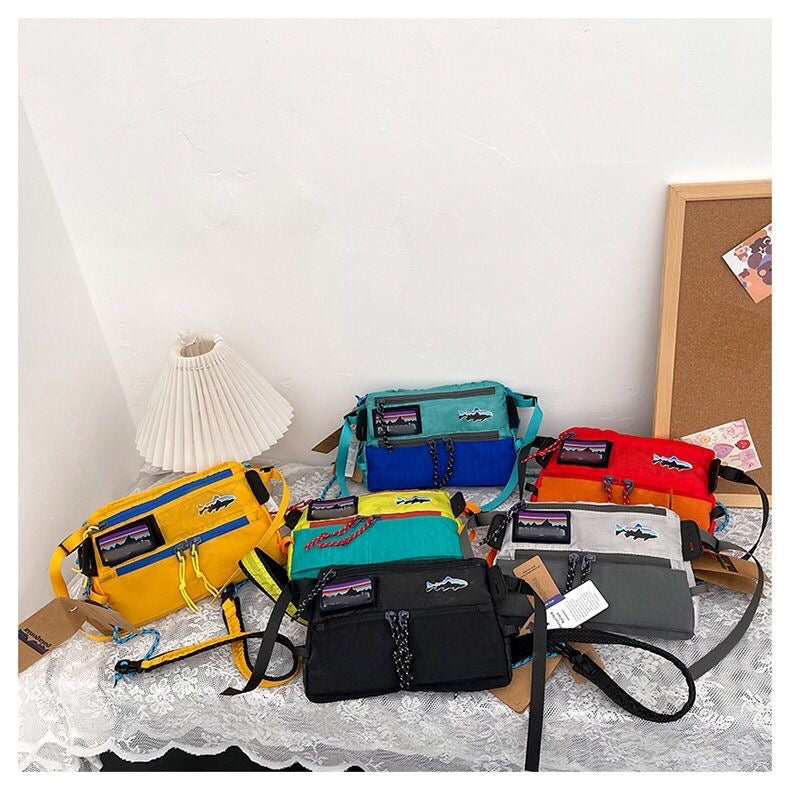 Waterproof Colorblock Envelope Bag