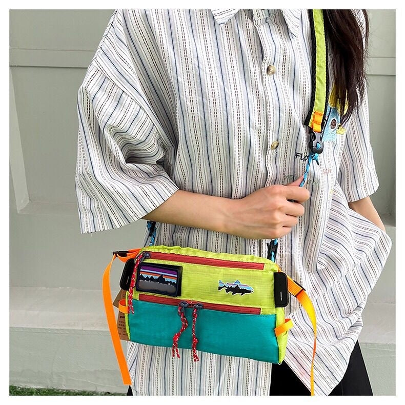 Waterproof Colorblock Envelope Bag