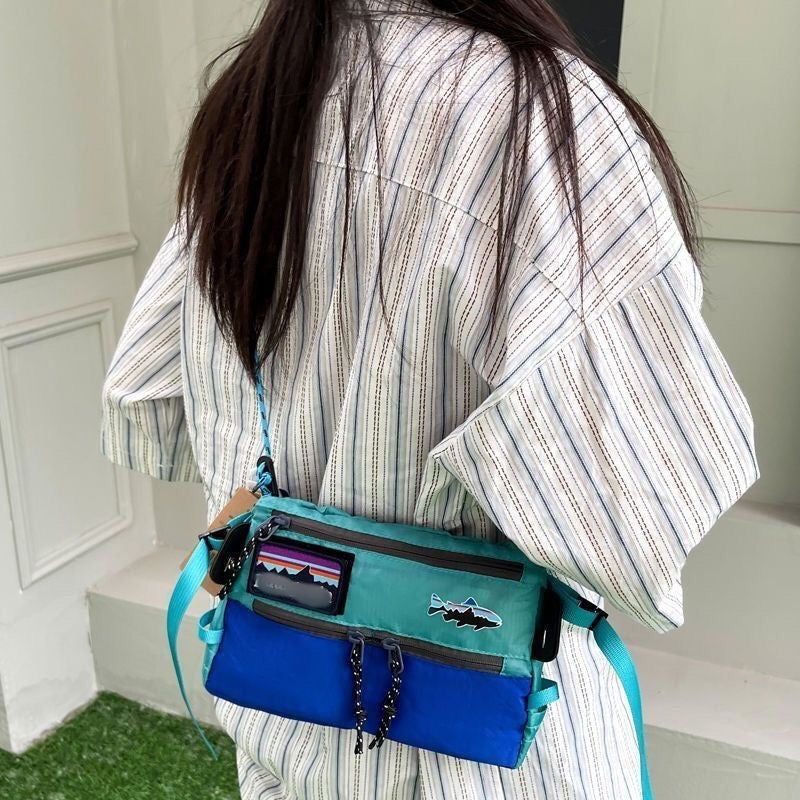 Waterproof Colorblock Envelope Bag