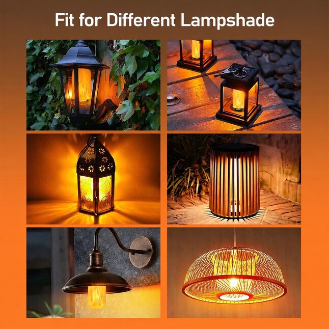 LED Flame Effect Fire Light Bulb