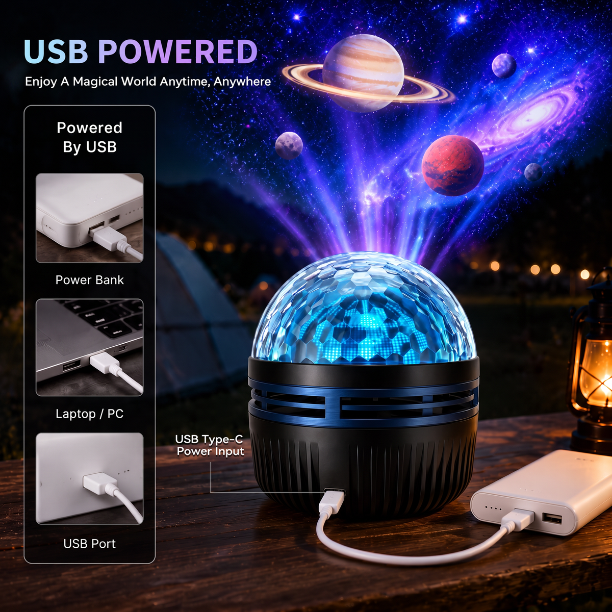 🔥Last Day 50% OFF🎁 - 360° Smart Holographic Starry Sky Projector (HD Smart Dynamic)