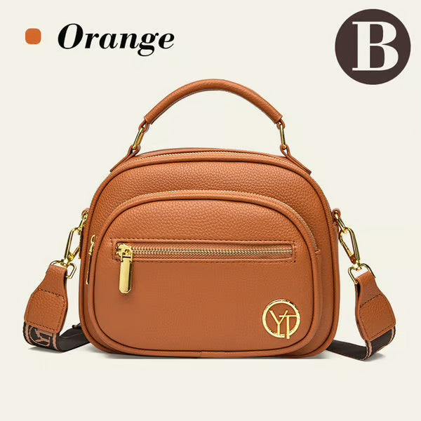 🎁Hot Sale 80% OFF⏳Classic Multifunctional Compartments Adjustable Wide Shoulder Strap PU Leather Crossbody Bag