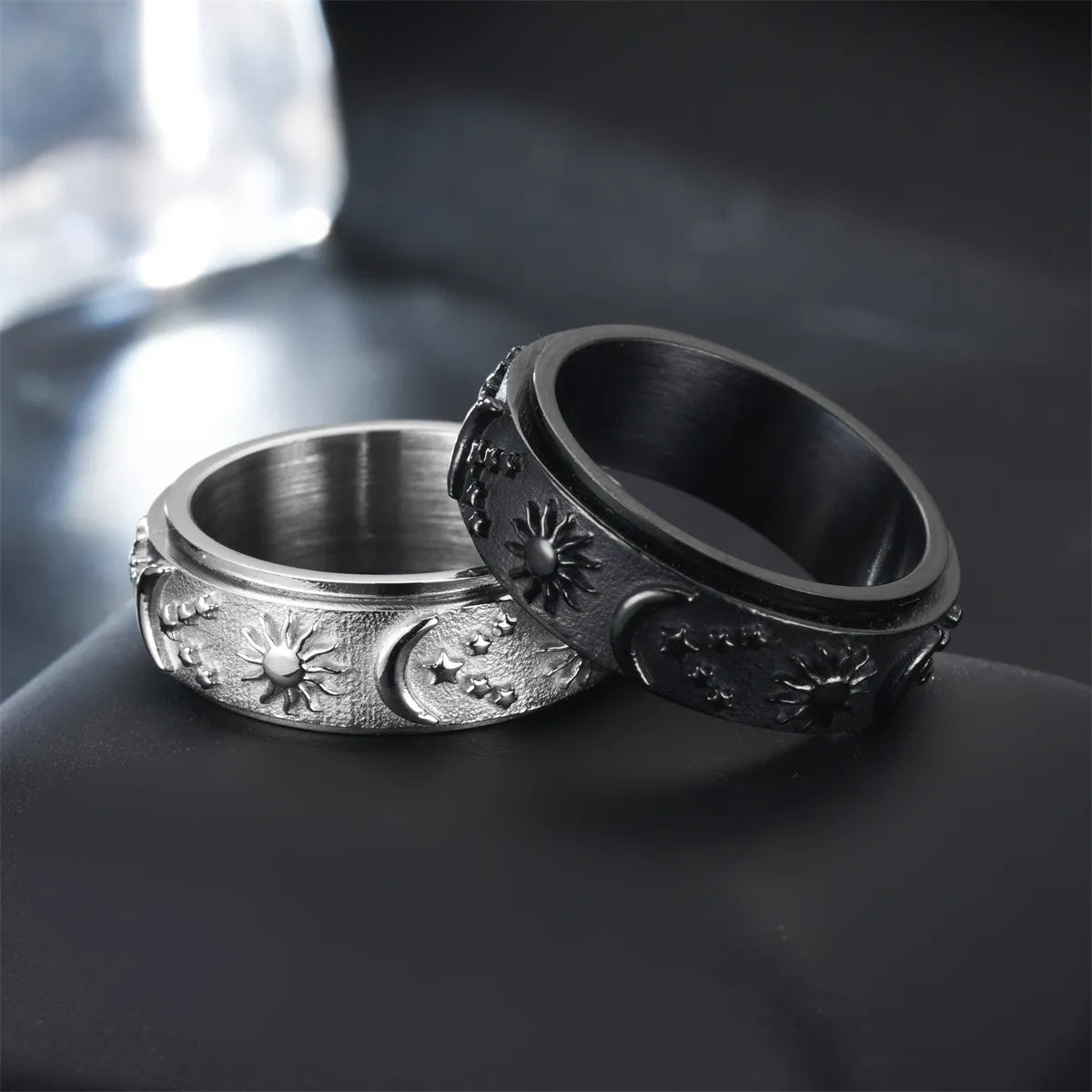 🔥Last Day Promotion 49% OFF--Sensory Rising Sun + Moon Ring (unisex)