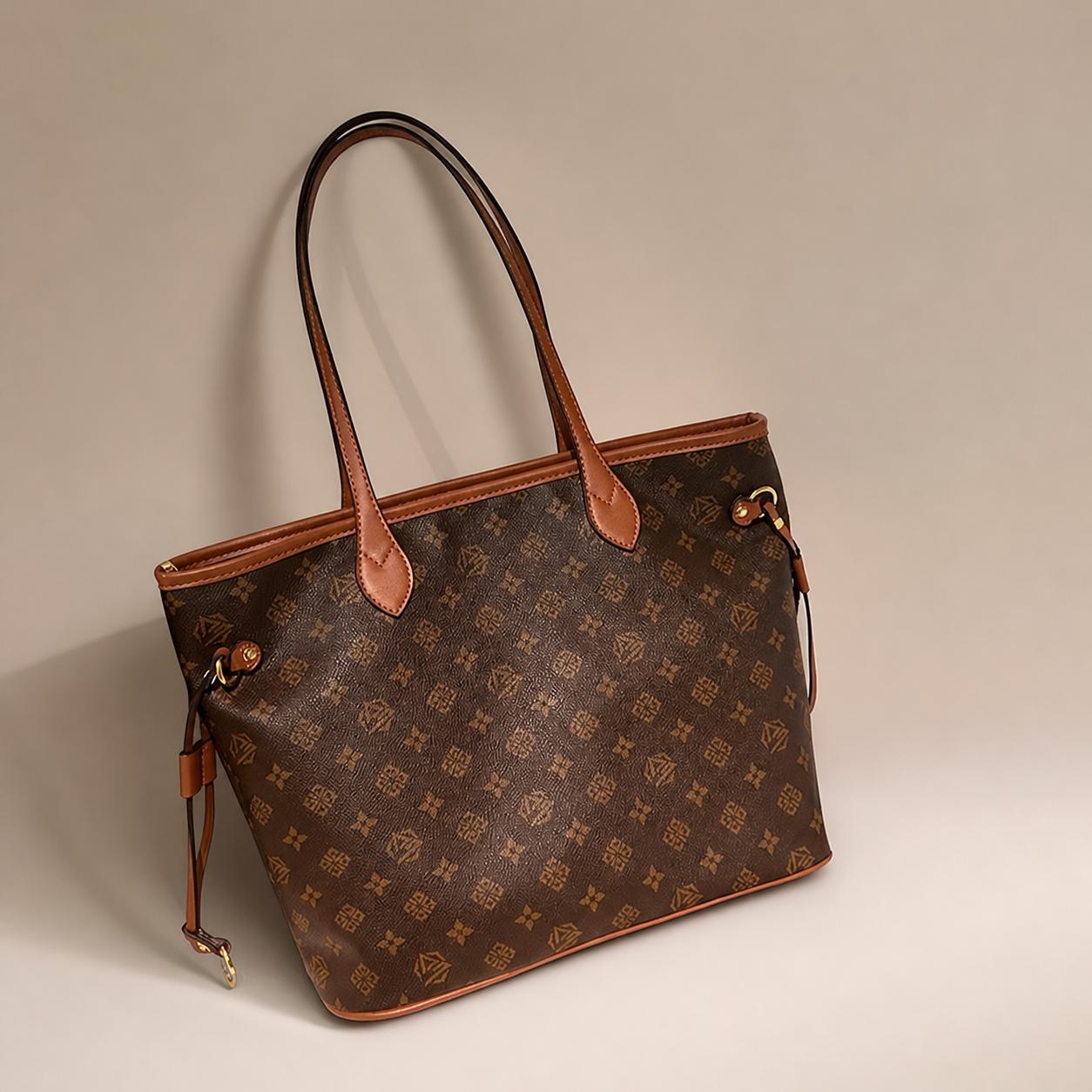 Lightweight Casual Shoulder Bag for Ladies - Soft Leather Versatile Tote Bag for Weekend Trips & Daily Use