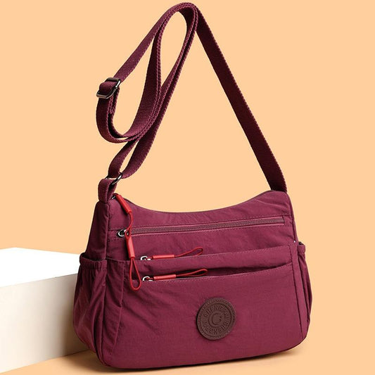 Women's Solid Color Fanny Pack, Fashionable Multi-pocket Zipper Crossbody Bag for Daily Used