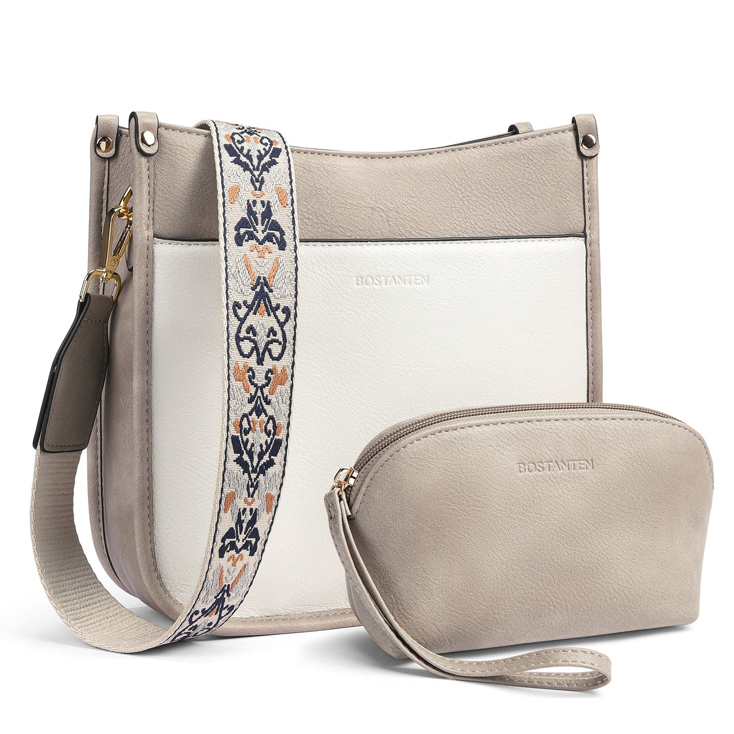 🔥Discount 70%  Lotty Floral Embroidered Leather Tote with Shoulder Strap