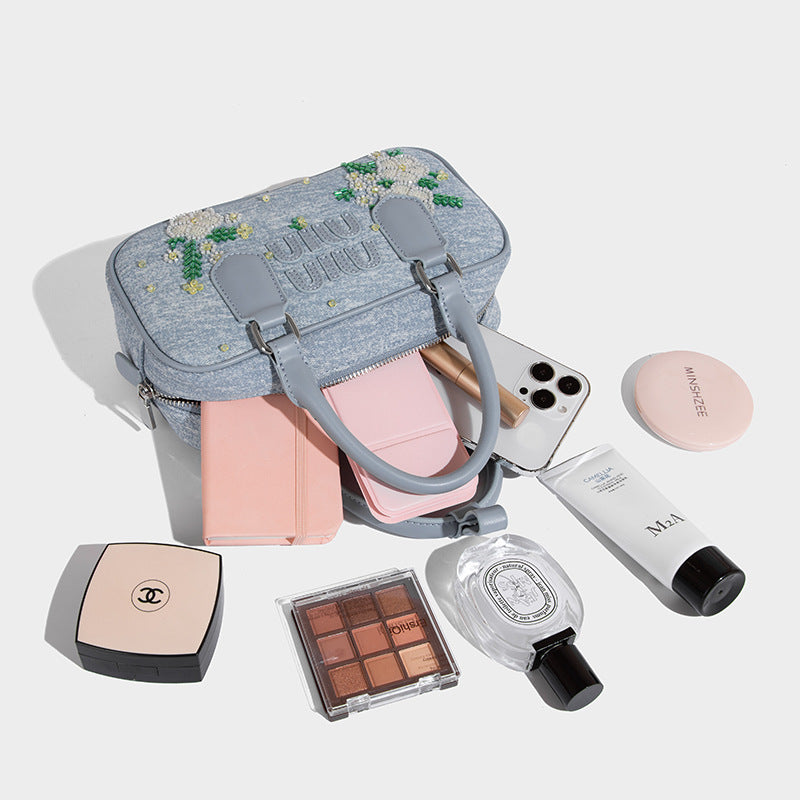 Embroidered Denim Tote Bag — 2025 New Arrival