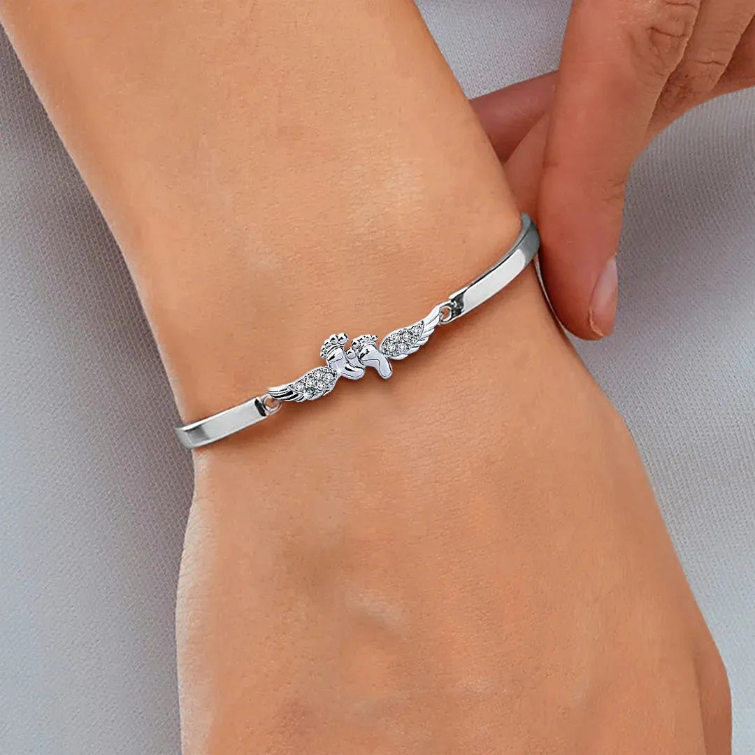 BUY 1 GET 1 FREE--To My Daughter - Angel Wing Bracelet