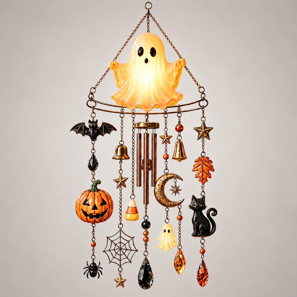 👻Haunted Glow Ghost Wind Chime