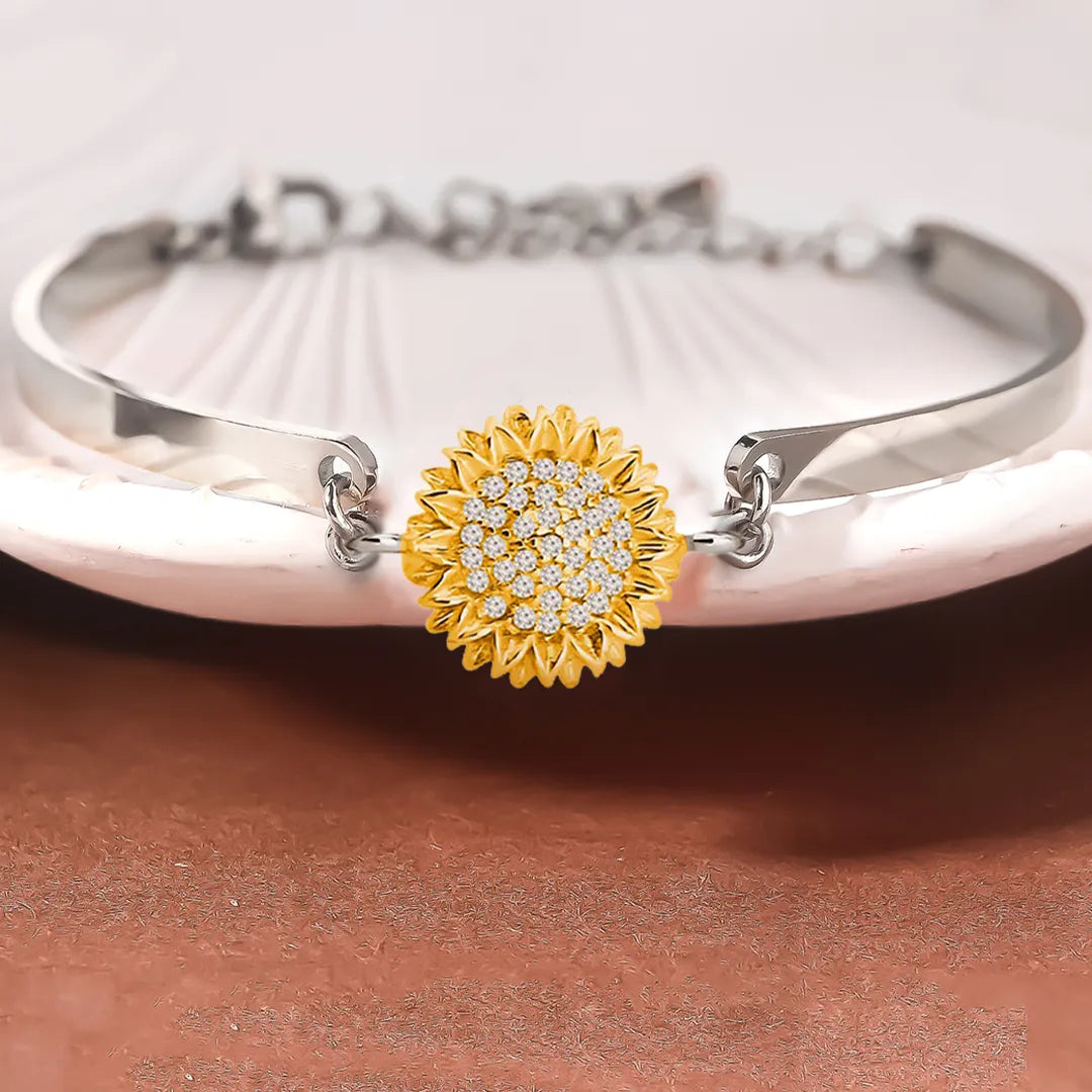 Early Christmas Sale--BUY 1 GET 1 FREE--Sunflower Three-section Bracelet