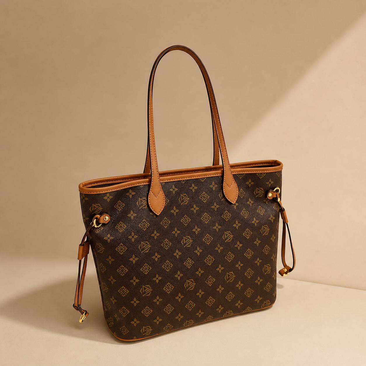 Lightweight Casual Shoulder Bag for Ladies - Soft Leather Versatile Tote Bag for Weekend Trips & Daily Use