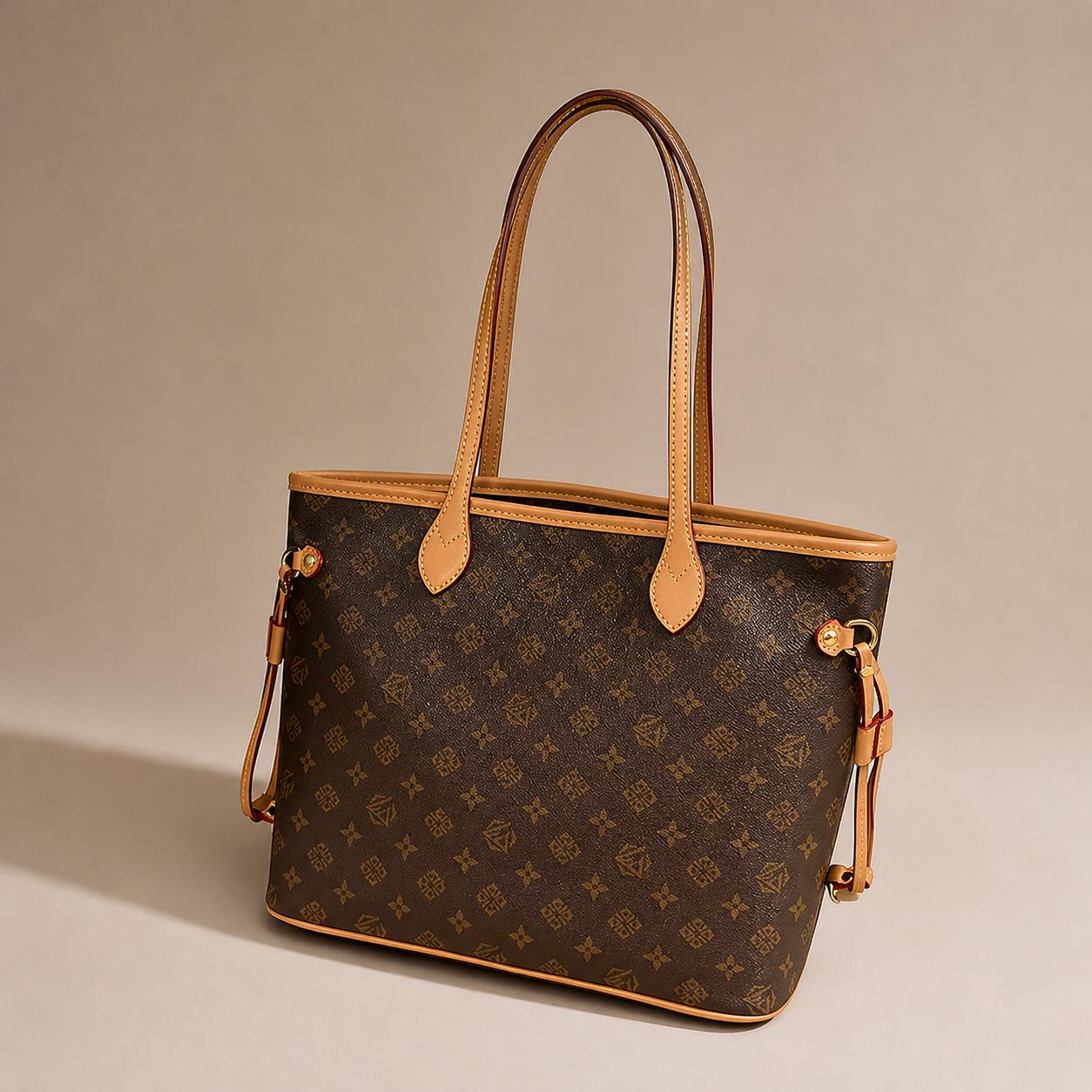 Lightweight Casual Shoulder Bag for Ladies - Soft Leather Versatile Tote Bag for Weekend Trips & Daily Use
