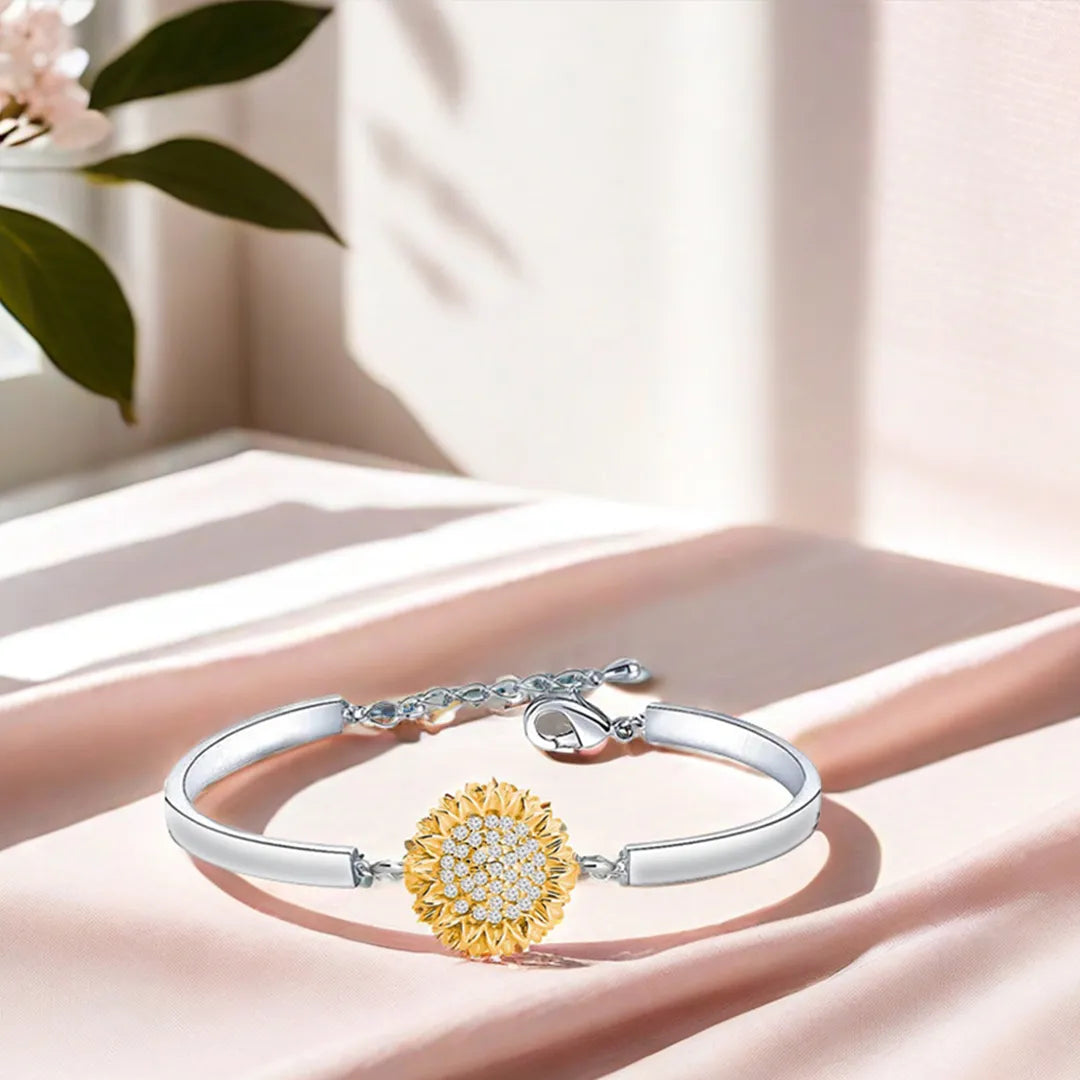 Early Christmas Sale--BUY 1 GET 1 FREE--Sunflower Three-section Bracelet