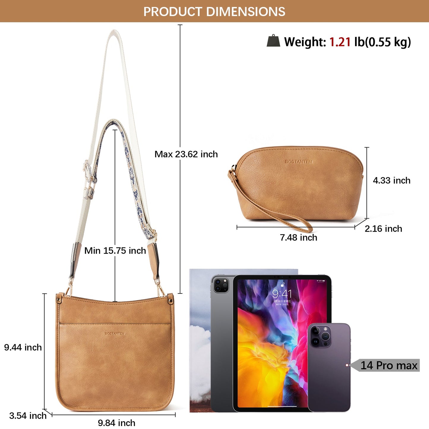 🔥Discount 70%  Lotty Floral Embroidered Leather Tote with Shoulder Strap