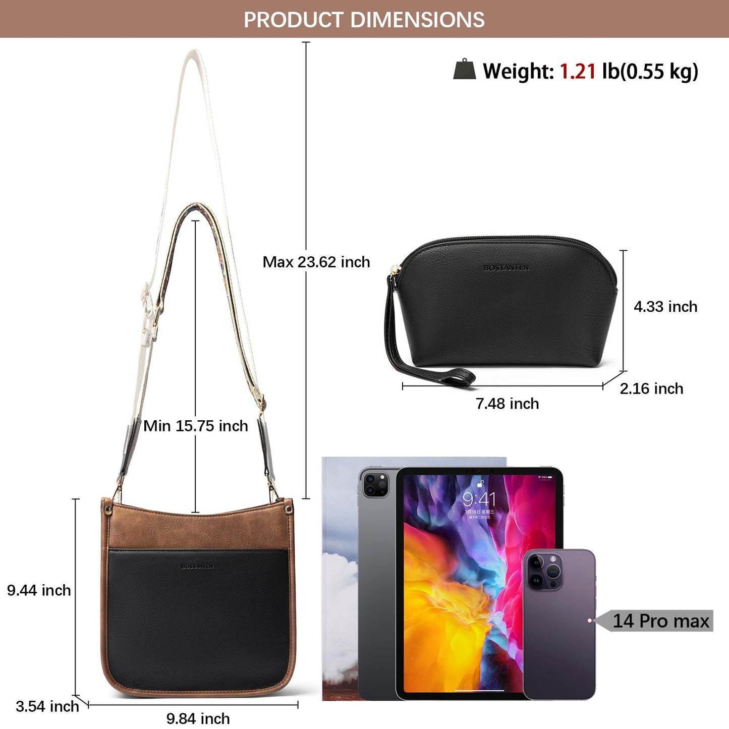 🔥Discount 70%  Lotty Floral Embroidered Leather Tote with Shoulder Strap