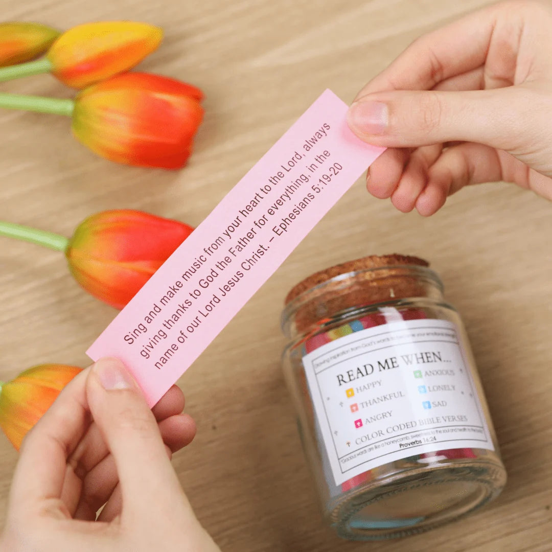 90 Days of Faith Bible Verse Jar