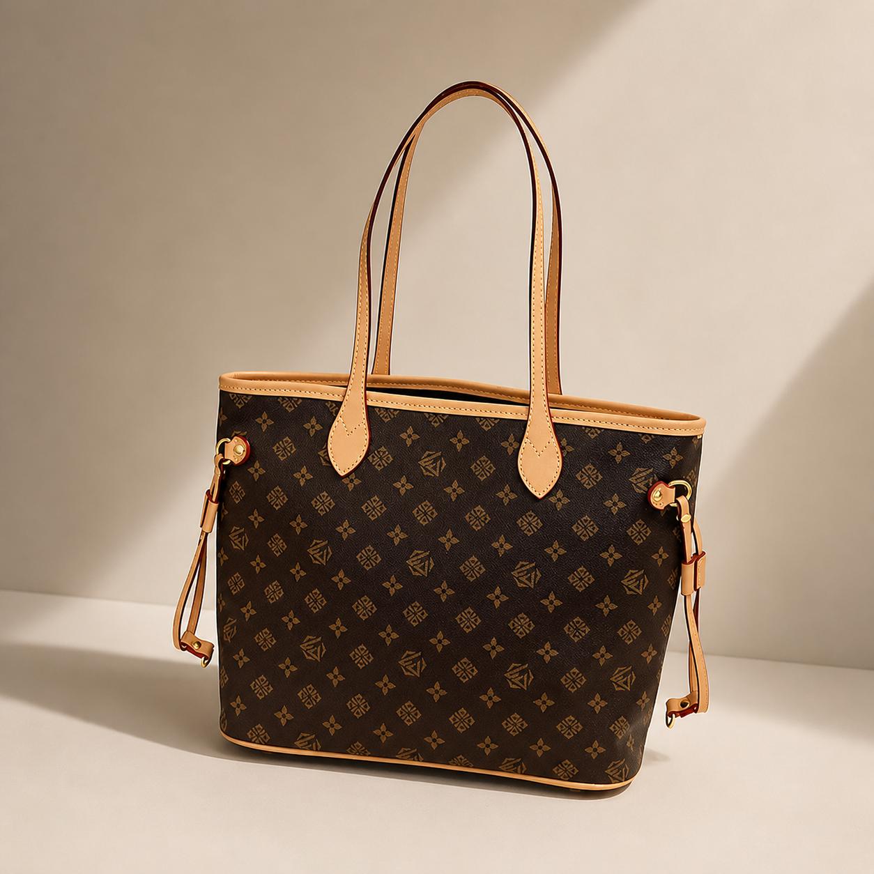Lightweight Casual Shoulder Bag for Ladies - Soft Leather Versatile Tote Bag for Weekend Trips & Daily Use