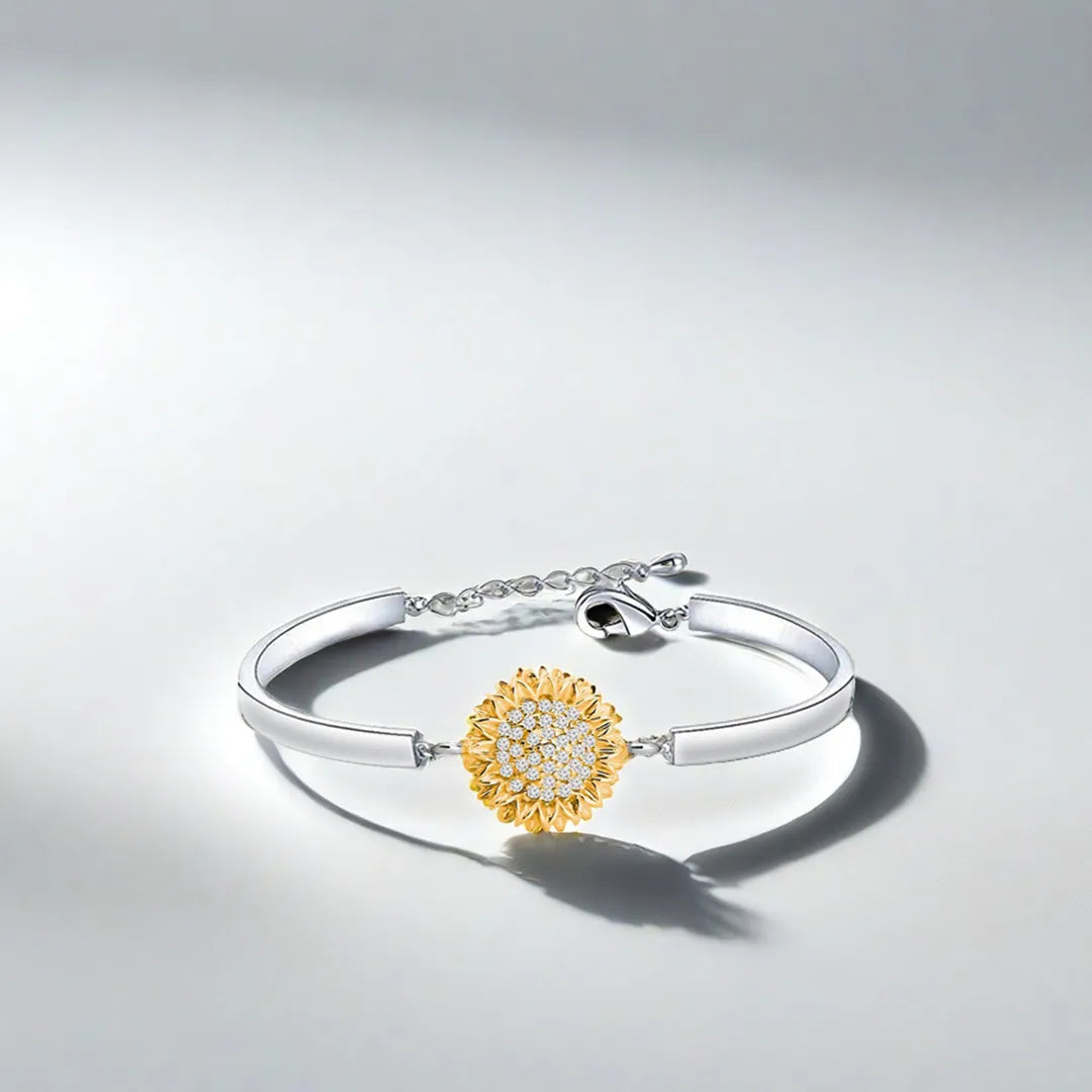 Early Christmas Sale--BUY 1 GET 1 FREE--Sunflower Three-section Bracelet
