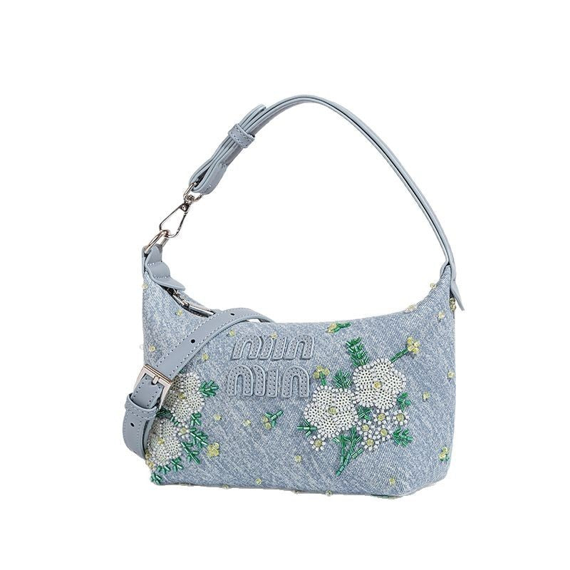 Embroidered Denim Tote Bag — 2025 New Arrival