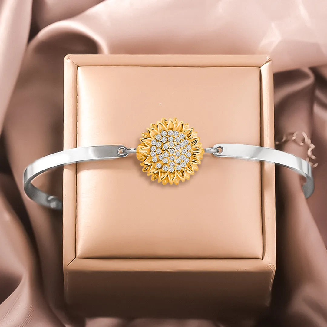 Early Christmas Sale--BUY 1 GET 1 FREE--Sunflower Three-section Bracelet