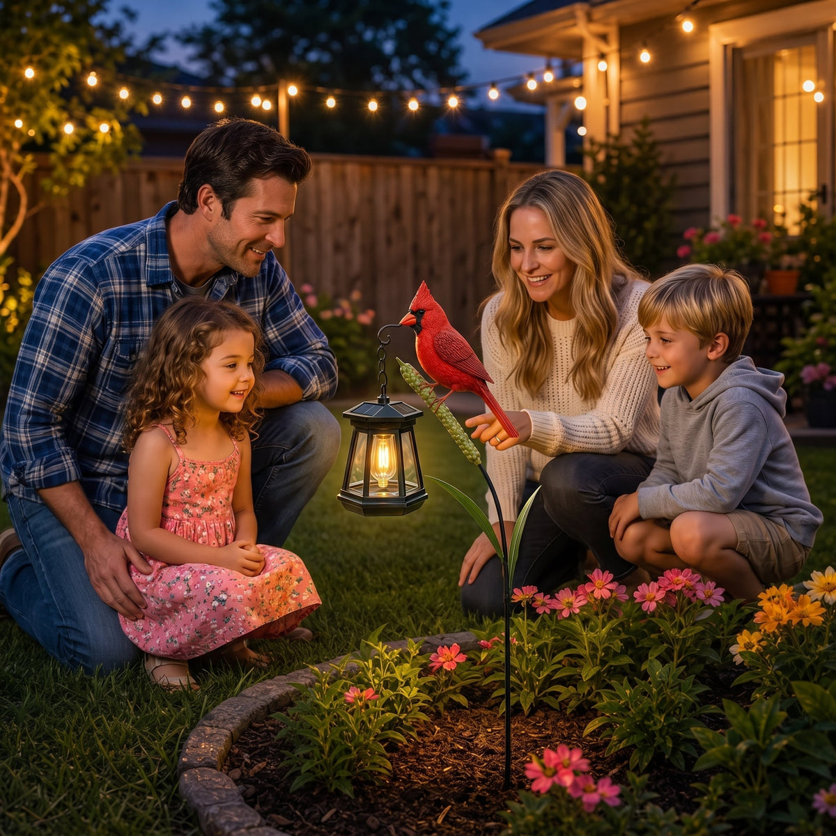 🐦 Cardinal Solar Light—A Beautiful Garden Light That Feels Full of Life