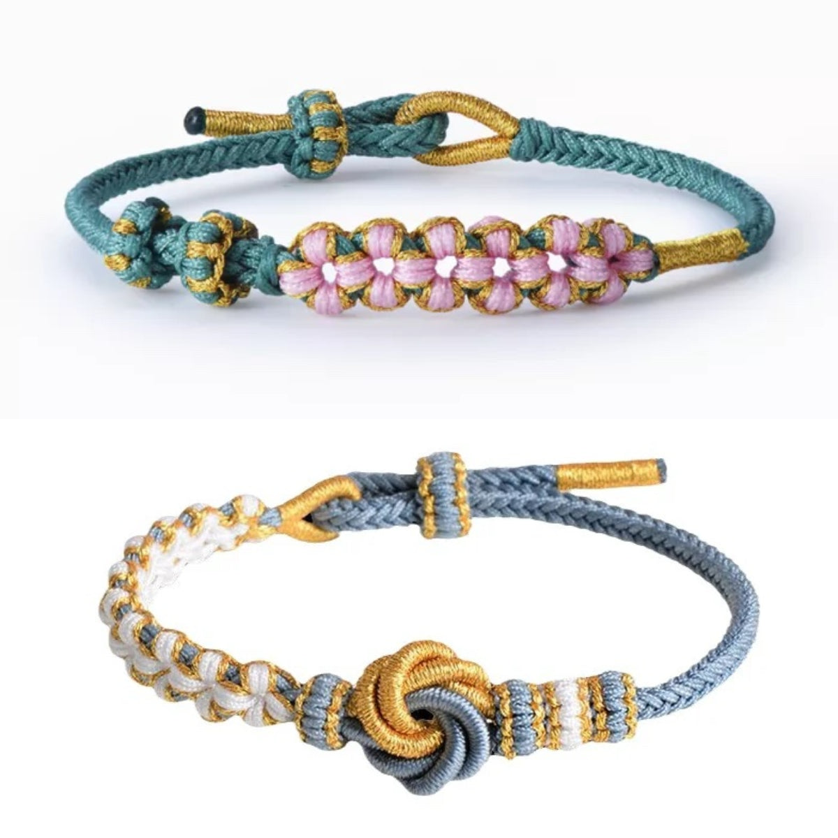 BUY 1 GET 1 FREE--🥳Grandmother & Granddaughter “A Link That Can Never Be Undone” Blossom Knot Bracelet