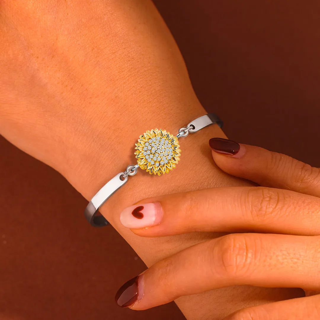 Early Christmas Sale--BUY 1 GET 1 FREE--Sunflower Three-section Bracelet