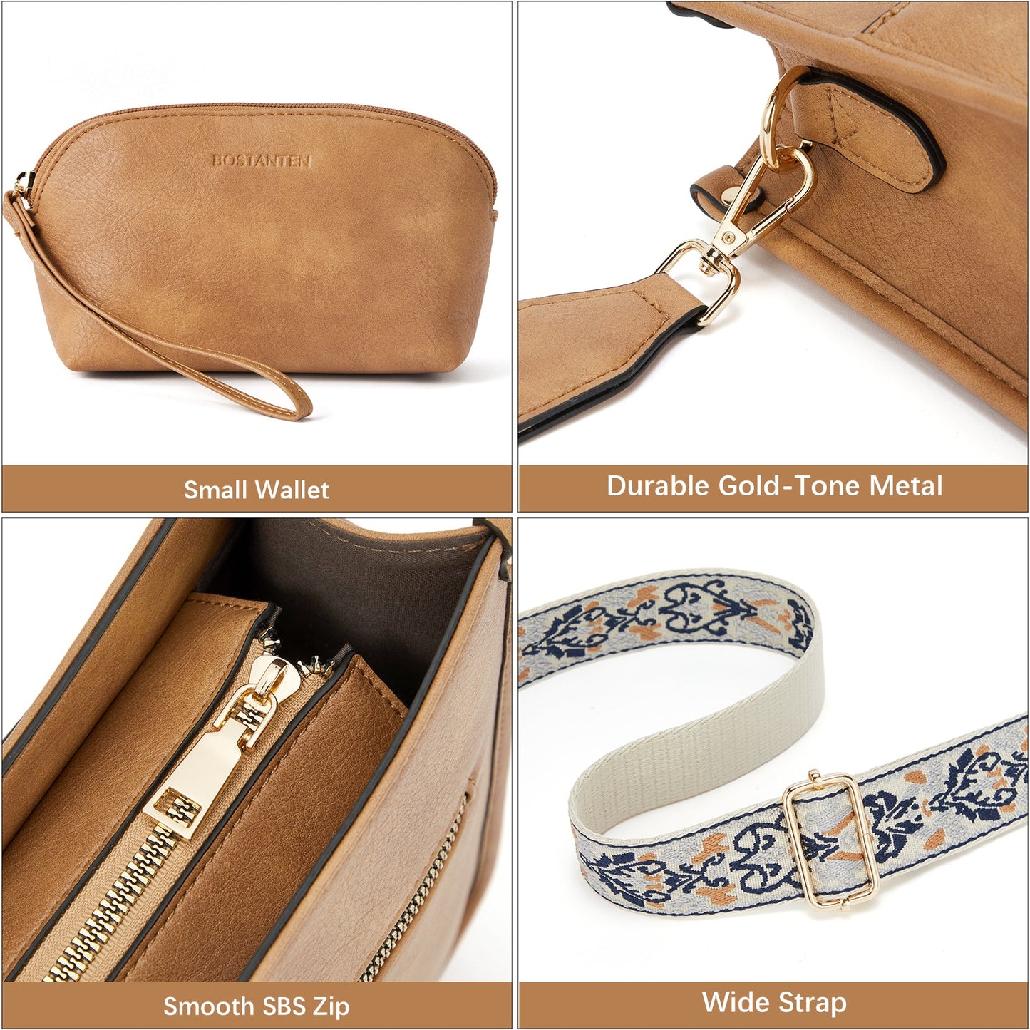 🔥Discount 70%  Lotty Floral Embroidered Leather Tote with Shoulder Strap