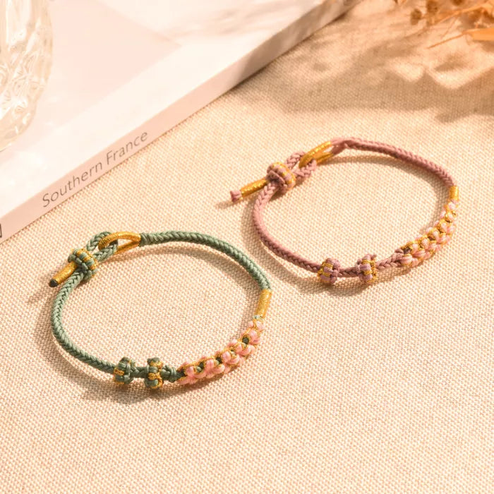 BUY 1 GET 1 FREE--🥳Grandmother & Granddaughter “A Link That Can Never Be Undone” Blossom Knot Bracelet