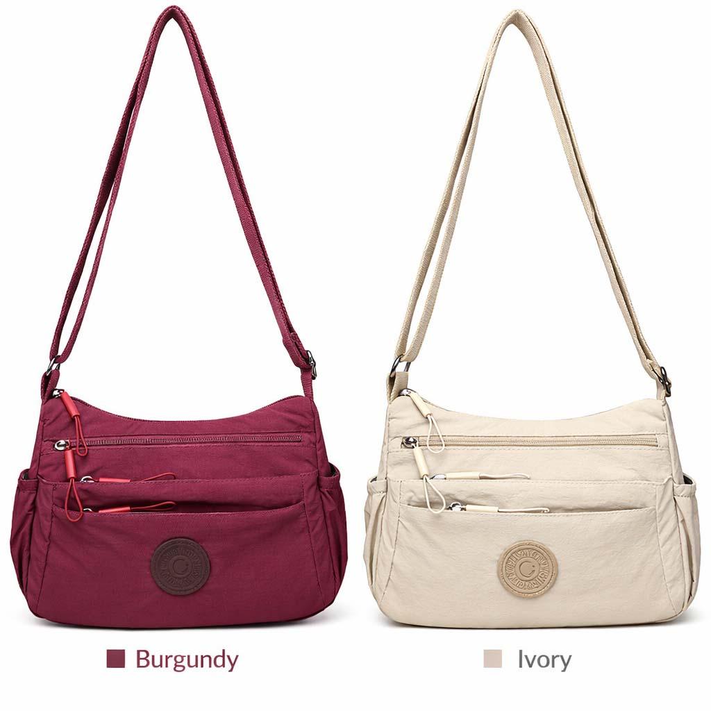 Women's Solid Color Fanny Pack, Fashionable Multi-pocket Zipper Crossbody Bag for Daily Used