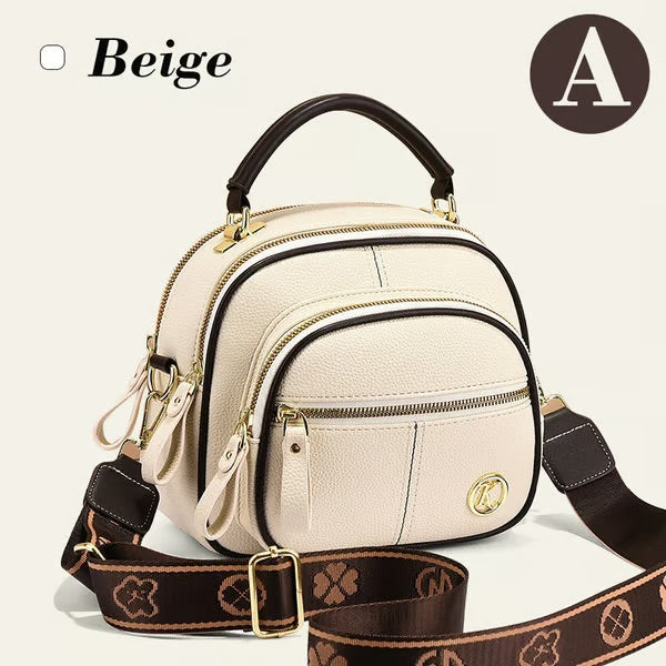 🎁Hot Sale 80% OFF⏳Classic Multifunctional Compartments Adjustable Wide Shoulder Strap PU Leather Crossbody Bag