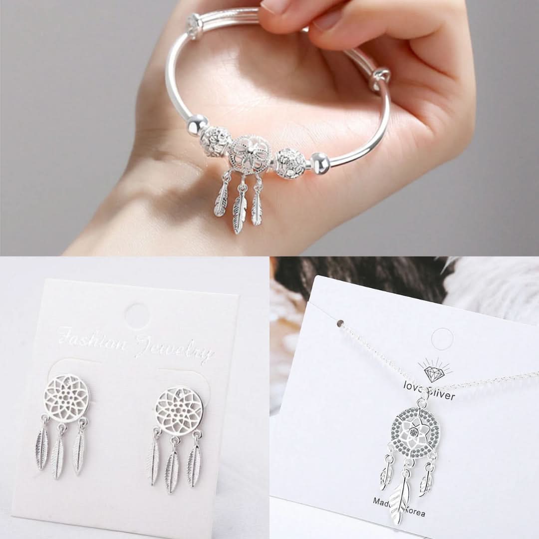The Dreamcatcher Bundle - Bracelet, Earrings, and Necklace [Limited Stock]