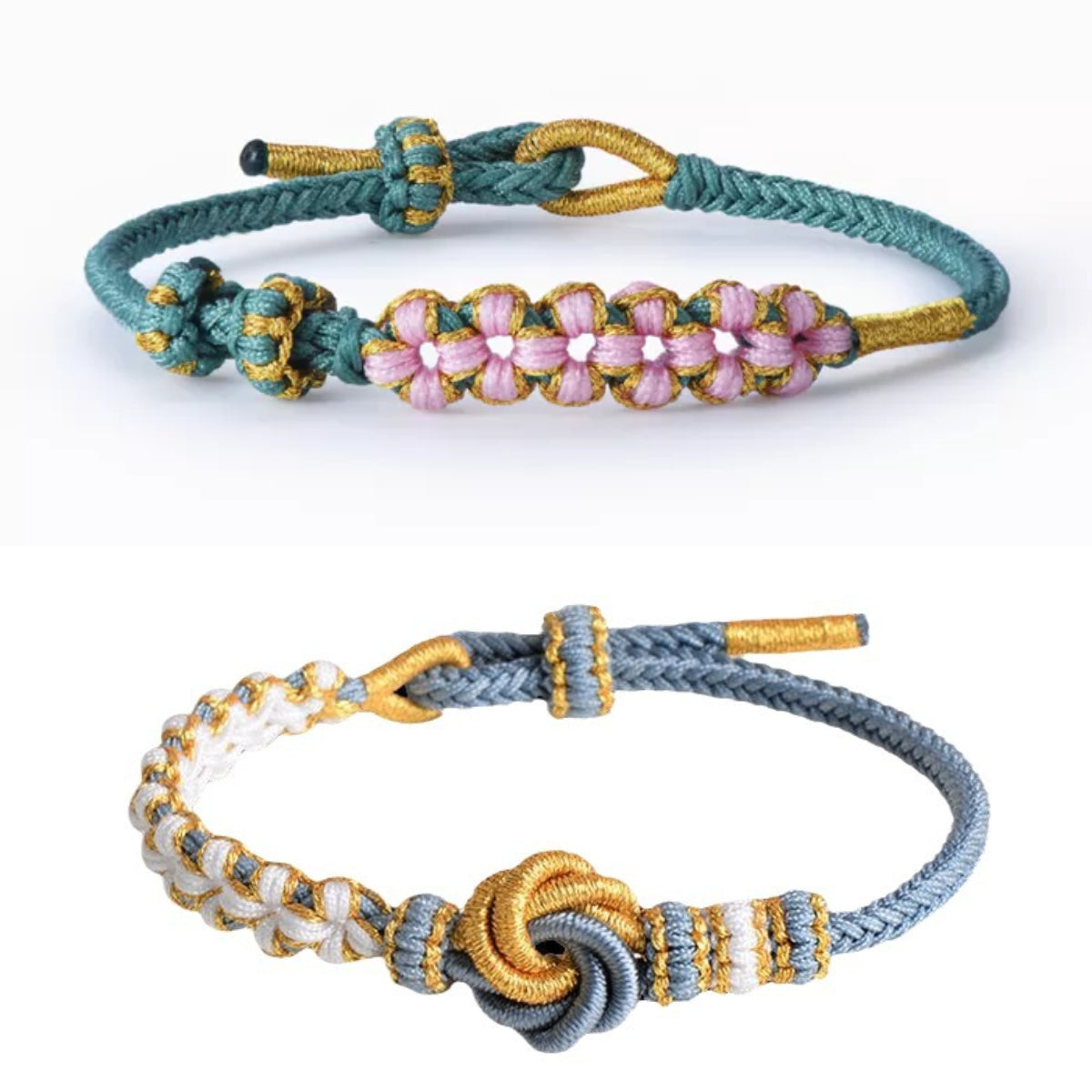 BUY 1 GET 1 FREE--🥳Grandmother & Granddaughter “A Link That Can Never Be Undone” Blossom Knot Bracelet