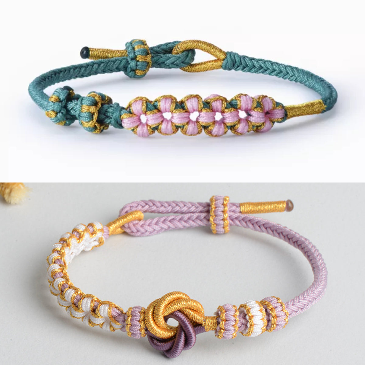 BUY 1 GET 1 FREE--🥳Grandmother & Granddaughter “A Link That Can Never Be Undone” Blossom Knot Bracelet