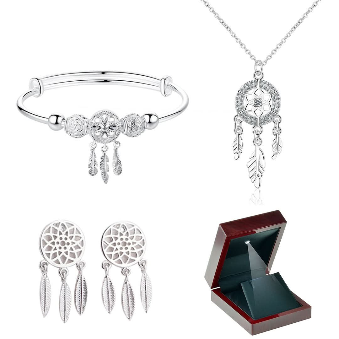 The Dreamcatcher Bundle - Bracelet, Earrings, and Necklace [Limited Stock]