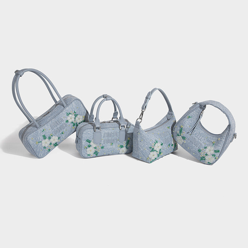 Embroidered Denim Tote Bag — 2025 New Arrival