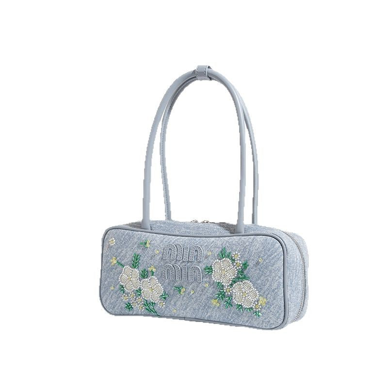 Embroidered Denim Tote Bag — 2025 New Arrival