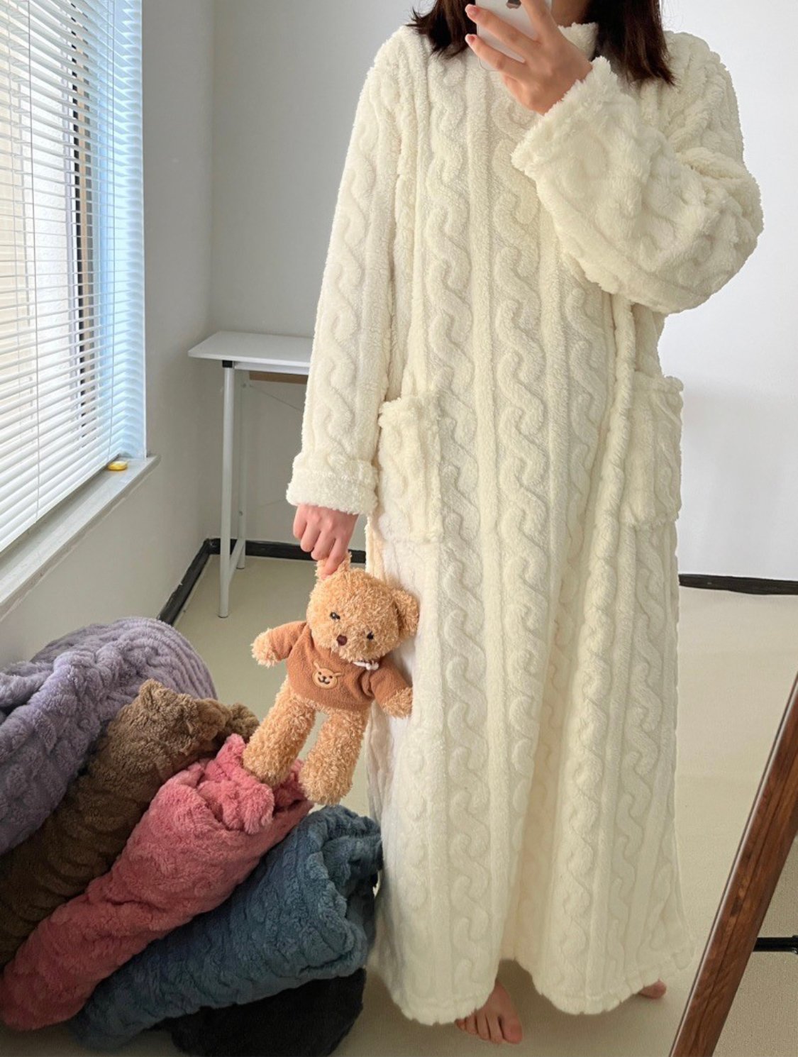 🔥LAST DAY 49% OFF -💟A Warm Gift🎀Winter Coral Velvet Home Clothes🔥
