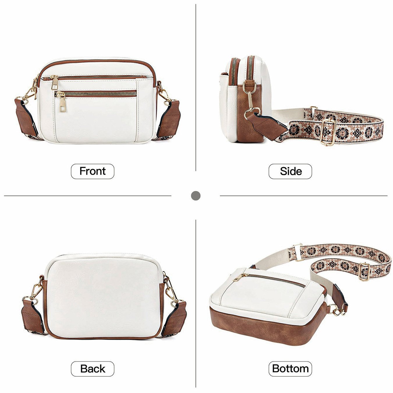 Last Day Sale: 70% Off🔥Handmade Colorful Straps Crossbody Leather Bags & Purse💖