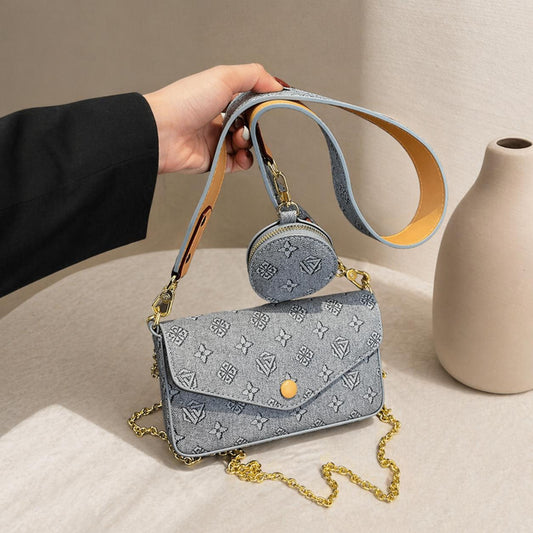 Women's 3-in-1 Convertible Envelope Casual Handbag - Adjustable Strap Bag, Convertible Shoulder Bag, Crossbody Purse, Athletic Luggage Satchel, Convertible Shoulder Bags