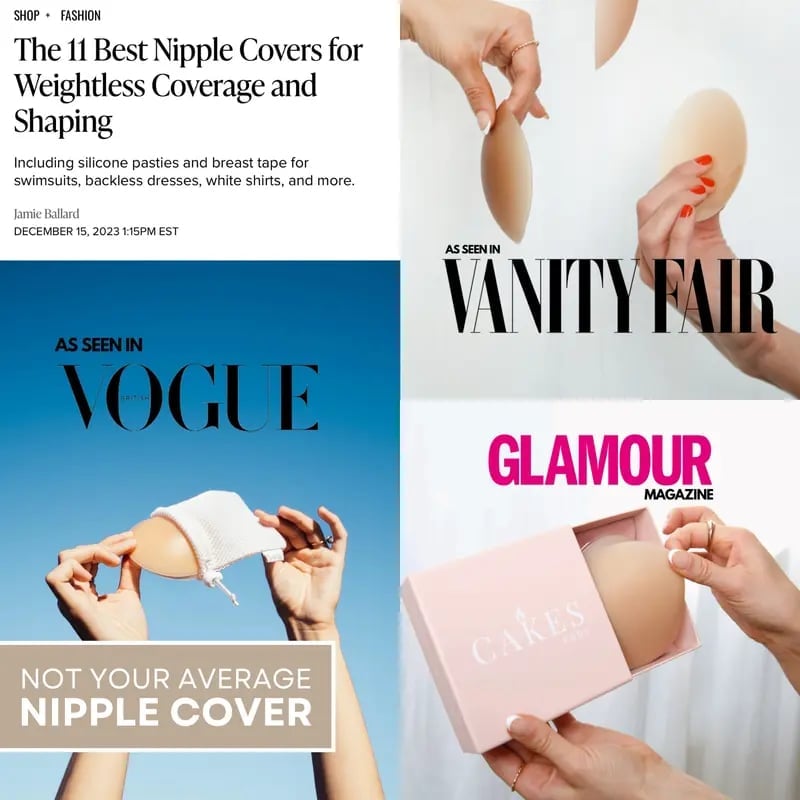 🏆#1 Bestselling🏆 --- Go Braless! Seamless CAKES circles (Latex-free and 100% Medical Silicone)